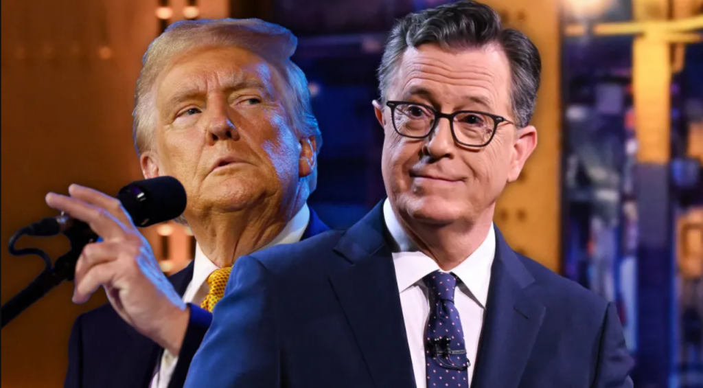 Stephen Colbert revine pe micile ecrane după viralizarea unui deepfake cu Donald Trump care îl aruncă la gunoi: „Au fost 23 de ore chinuitoare fără să apar la televizor”